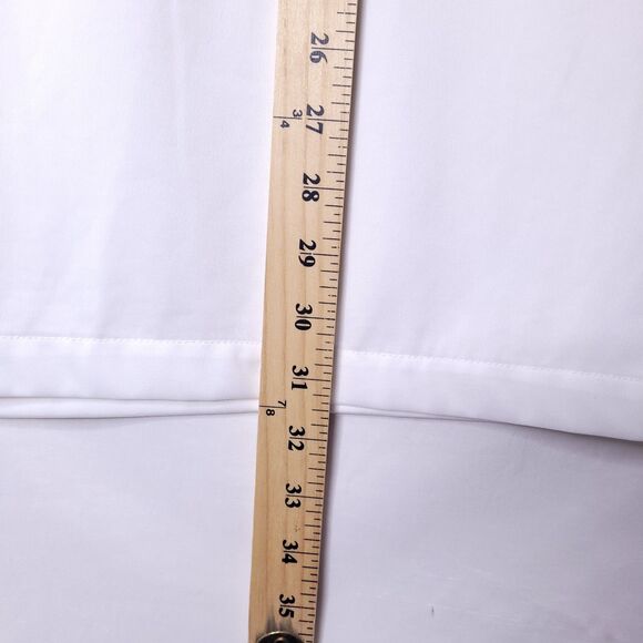 Nike Polo Shirt Mens Medium White Striped Dri Fit Georgia Bulldogs Swoosh - Picture 6 of 11